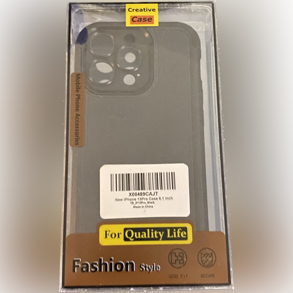 New IPhone 13Pro 6.1 inch Black Mobile Phone Case